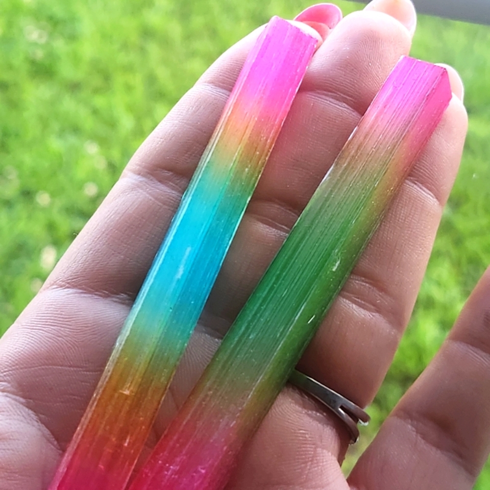 2pc Selenite Rainbow Sticks Crystal Items